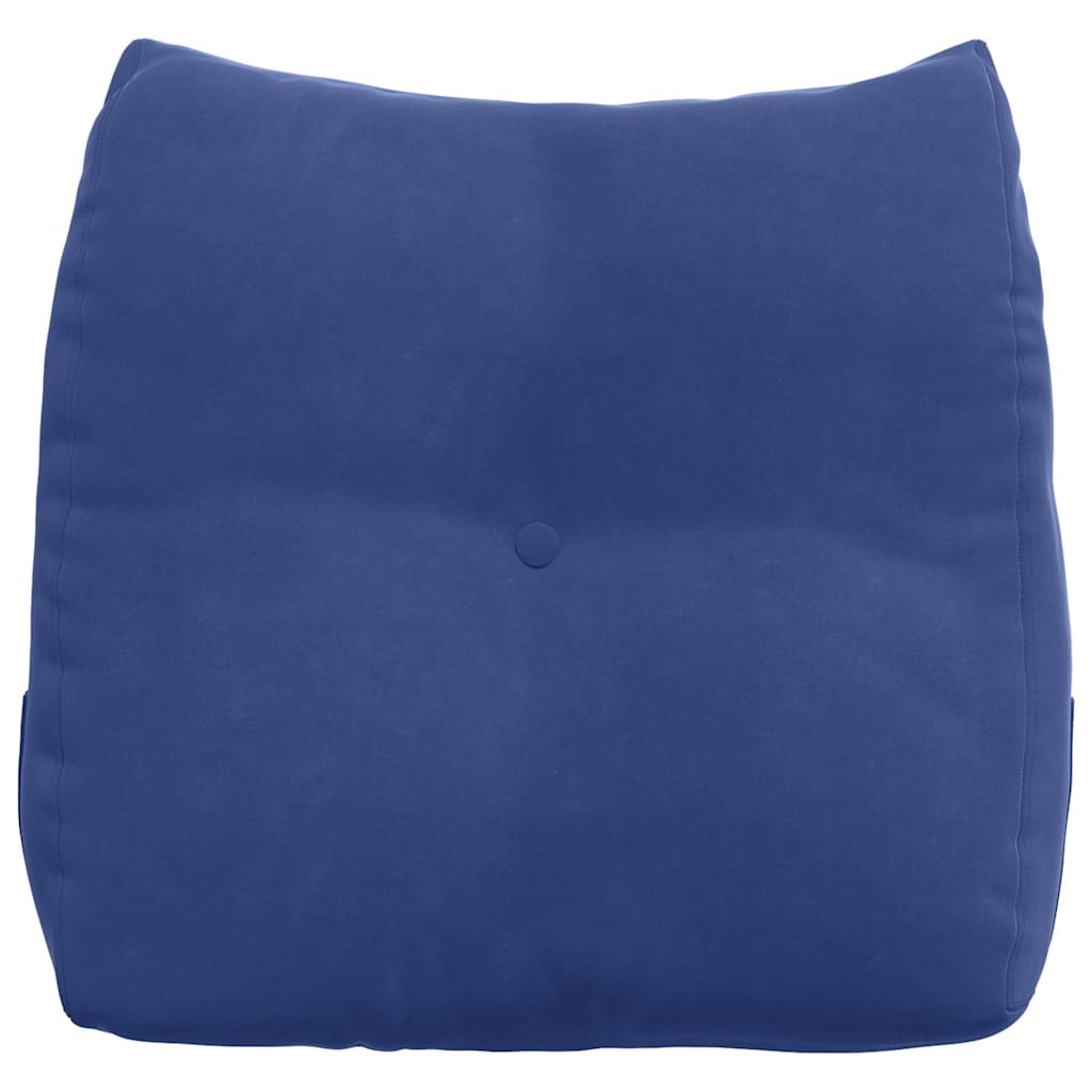 Rückenkissen Polizeiblau 45 x 24 x 50 cm Samt