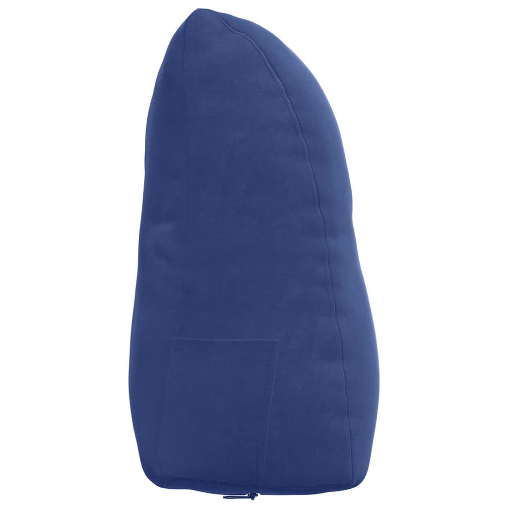 Rückenkissen Polizeiblau 45 x 24 x 50 cm Samt