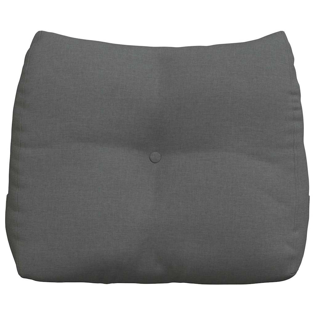 Rücken Kissen Dunkelgrau 60 x 24 x 50 cm Stoff