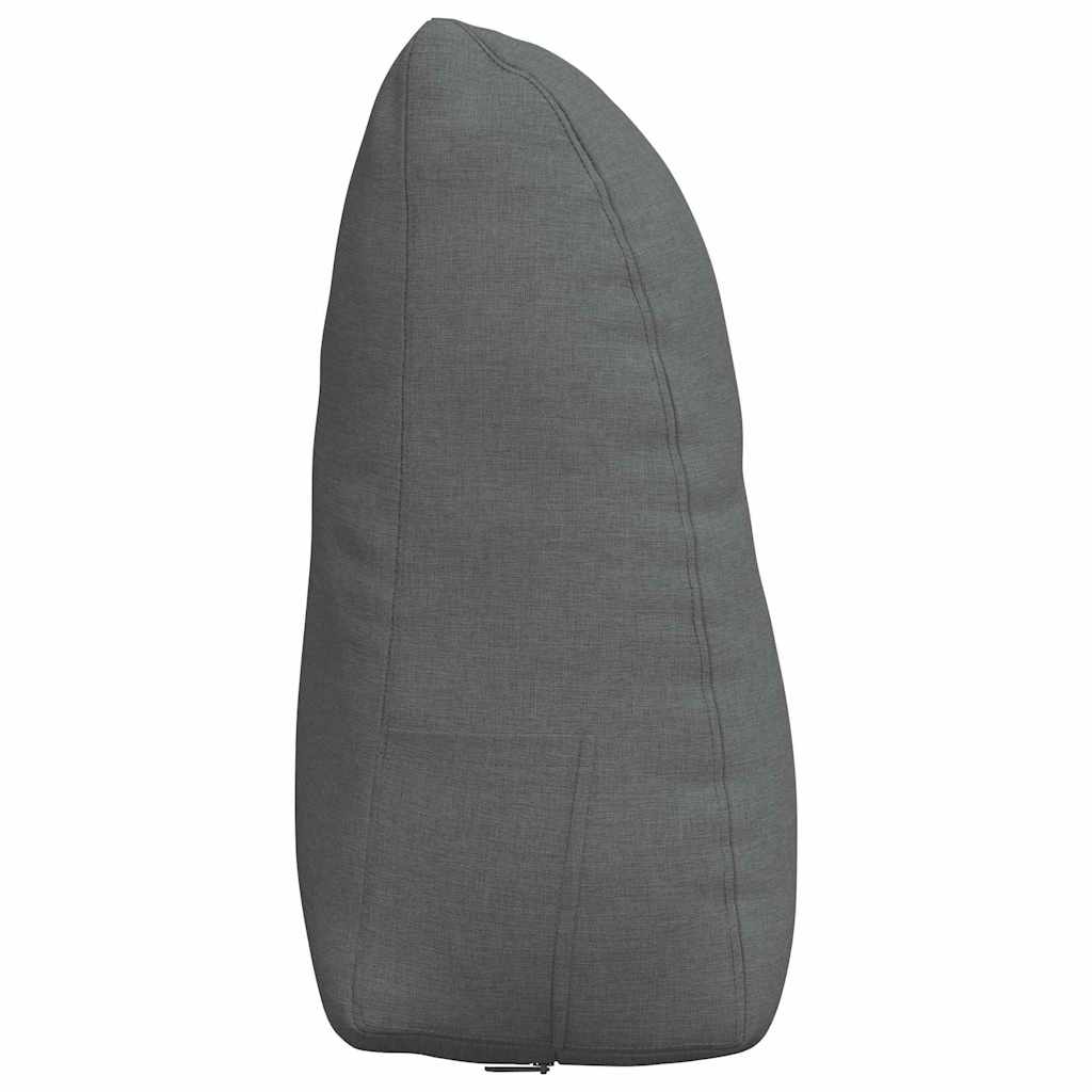 Rücken Kissen Dunkelgrau 60 x 24 x 50 cm Stoff