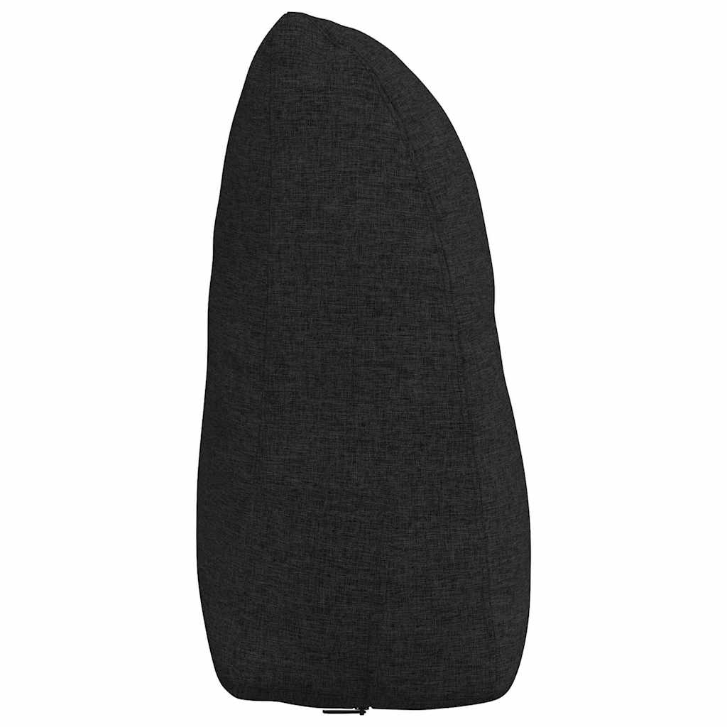 Rücken Kissen Schwarz 60 x 24 x 50 cm Stoff