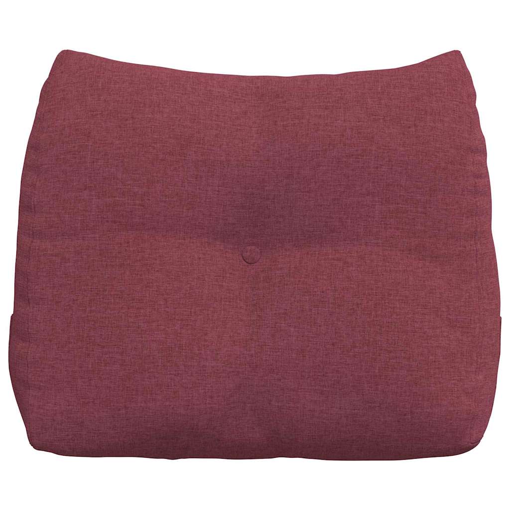 Rücken Kissen Weinrot 60 x 24 x 50 cm Stoff