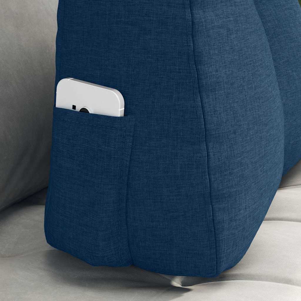 Rücken Kissen Blau 60 x 24 x 50 cm Stoff