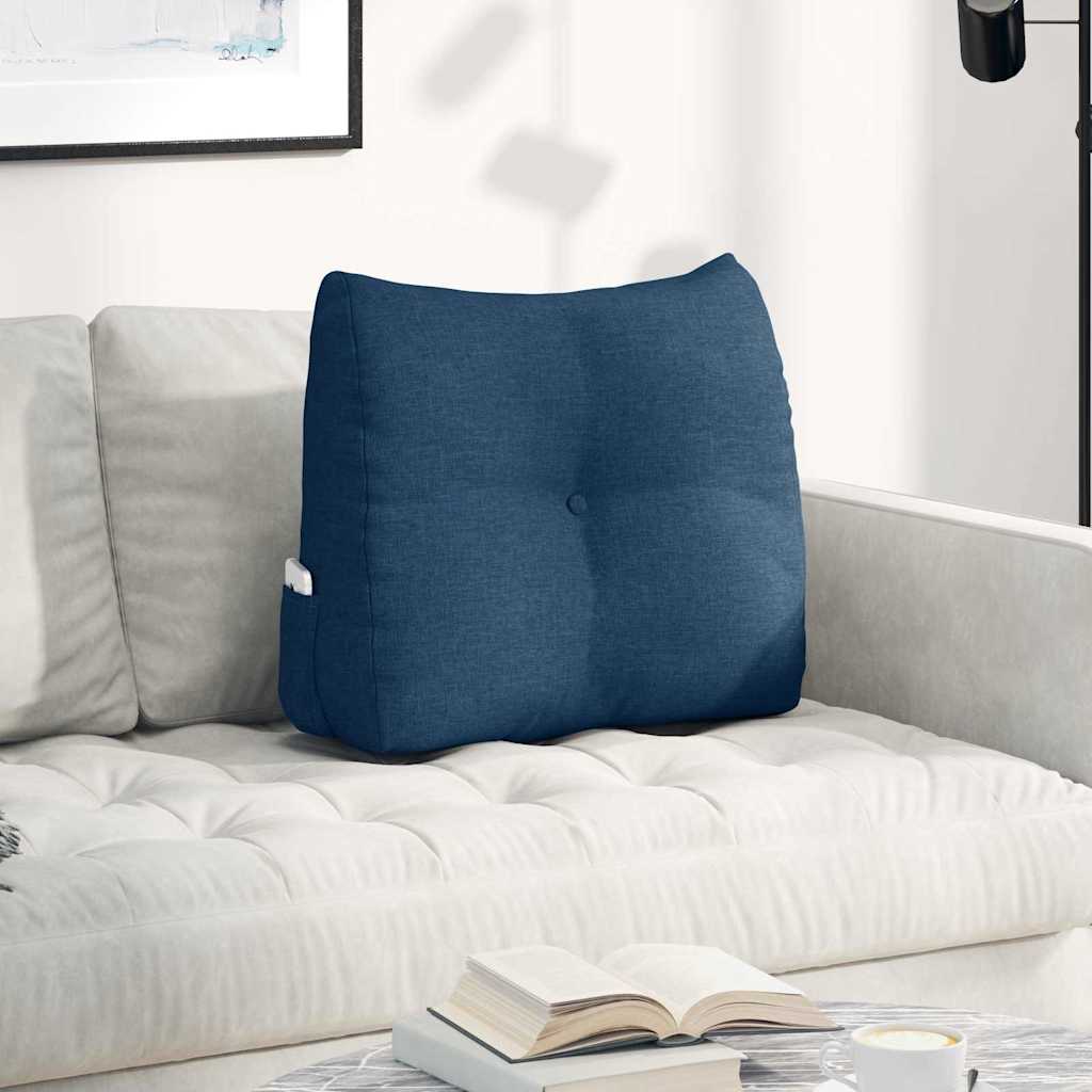 Rücken Kissen Blau 60 x 24 x 50 cm Stoff