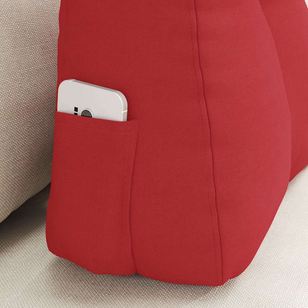 Rücken Kissen Rot 60 x 24 x 50 cm Stoff