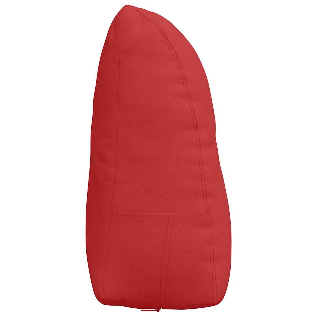 Rücken Kissen Rot 60 x 24 x 50 cm Stoff