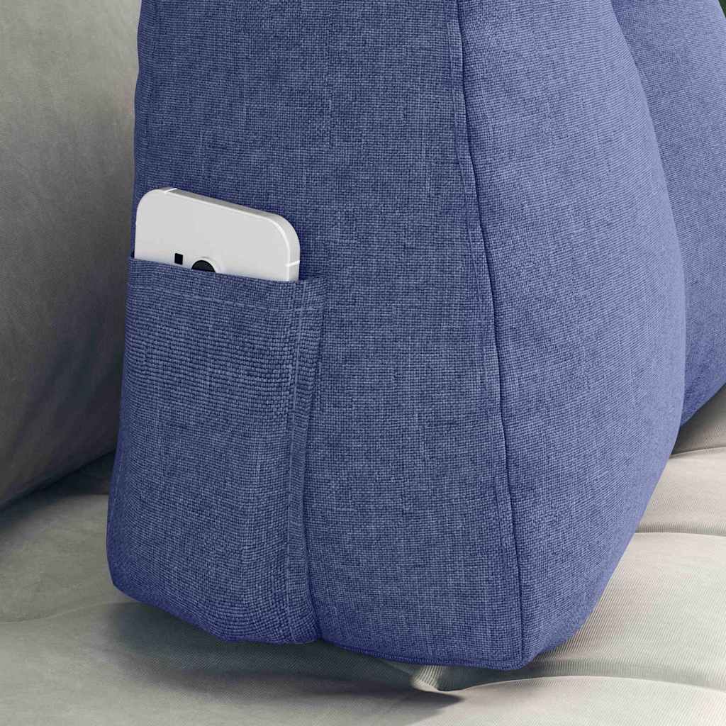 Rücken Kissen Jeans blau 60 x 24 x 50 cm Stoff