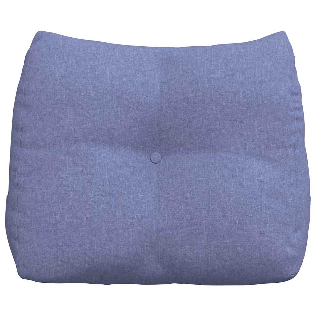 Rücken Kissen Jeans blau 60 x 24 x 50 cm Stoff