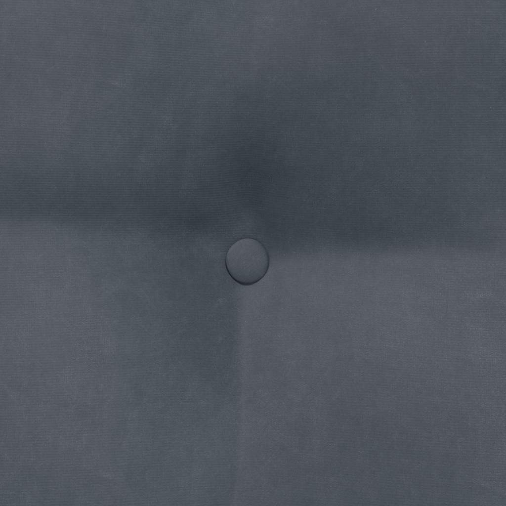 Rückenkissen Dunkelgrau 60 x 24 x 50 cm Samt