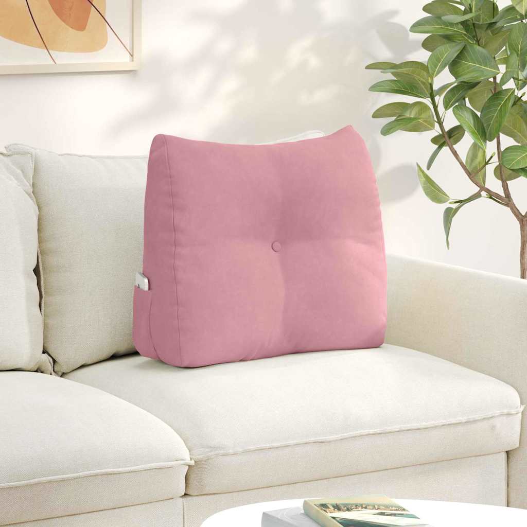 Rückenkissen Rosa 60 x 24 x 50 cm Samt