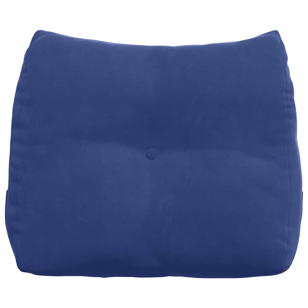 Rückenkissen Polizeiblau 60 x 24 x 50 cm Samt