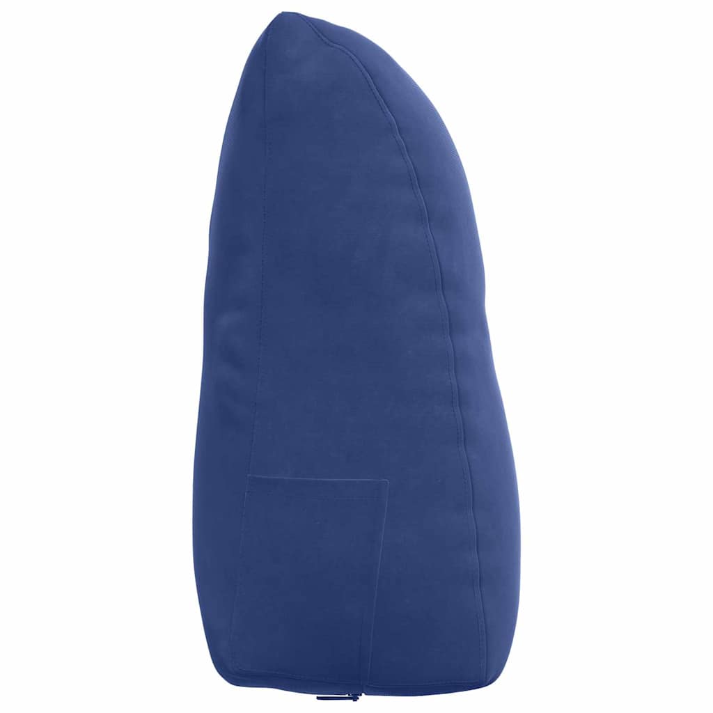 Rückenkissen Polizeiblau 60 x 24 x 50 cm Samt