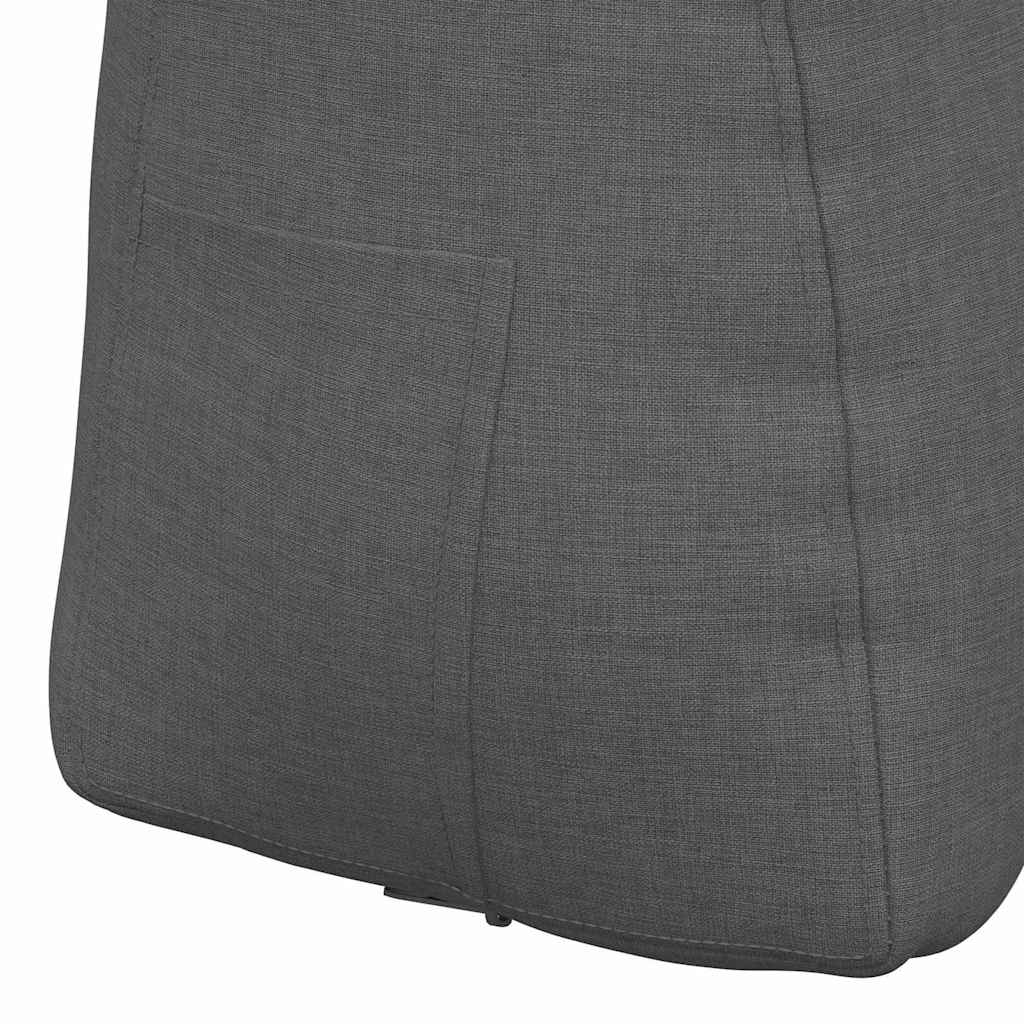Rücken Kissen Dunkelgrau 80 x 24 x 50 cm Stoff