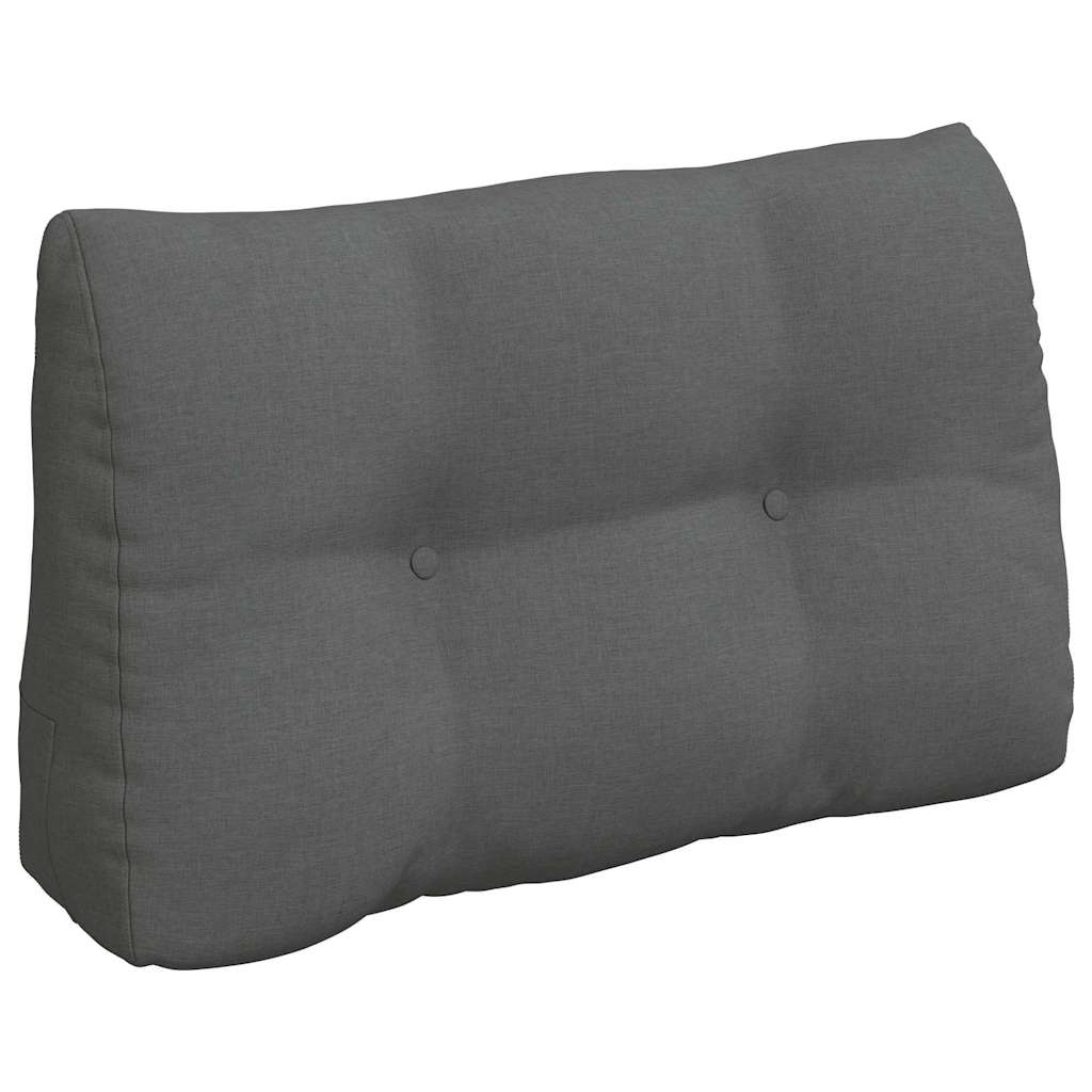Rücken Kissen Dunkelgrau 80 x 24 x 50 cm Stoff