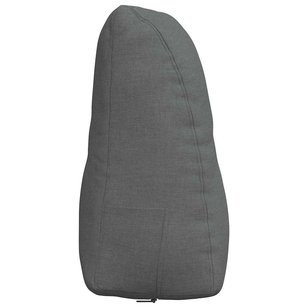 Rücken Kissen Dunkelgrau 80 x 24 x 50 cm Stoff