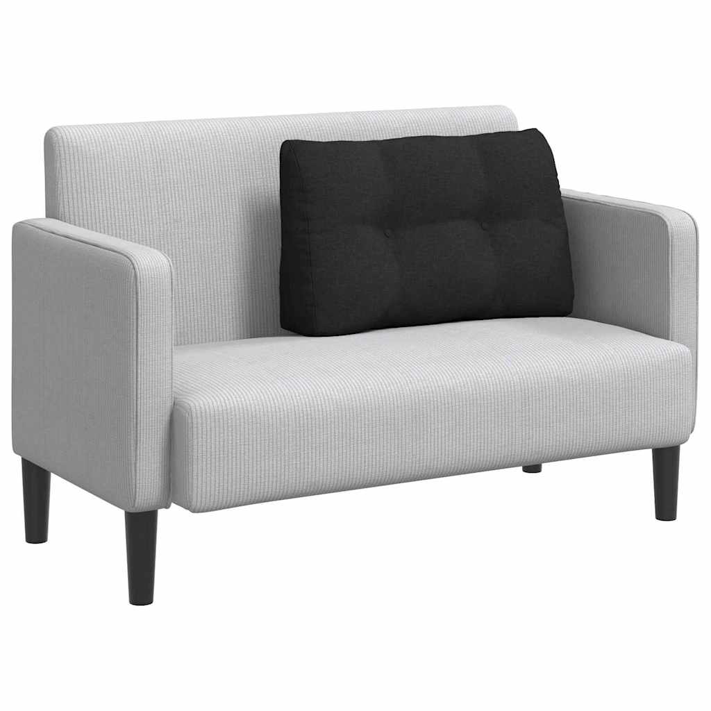 Rücken Kissen Schwarz 80 x 24 x 50 cm Stoff
