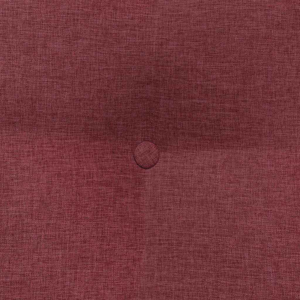 Rücken Kissen Weinrot 80 x 24 x 50 cm Stoff