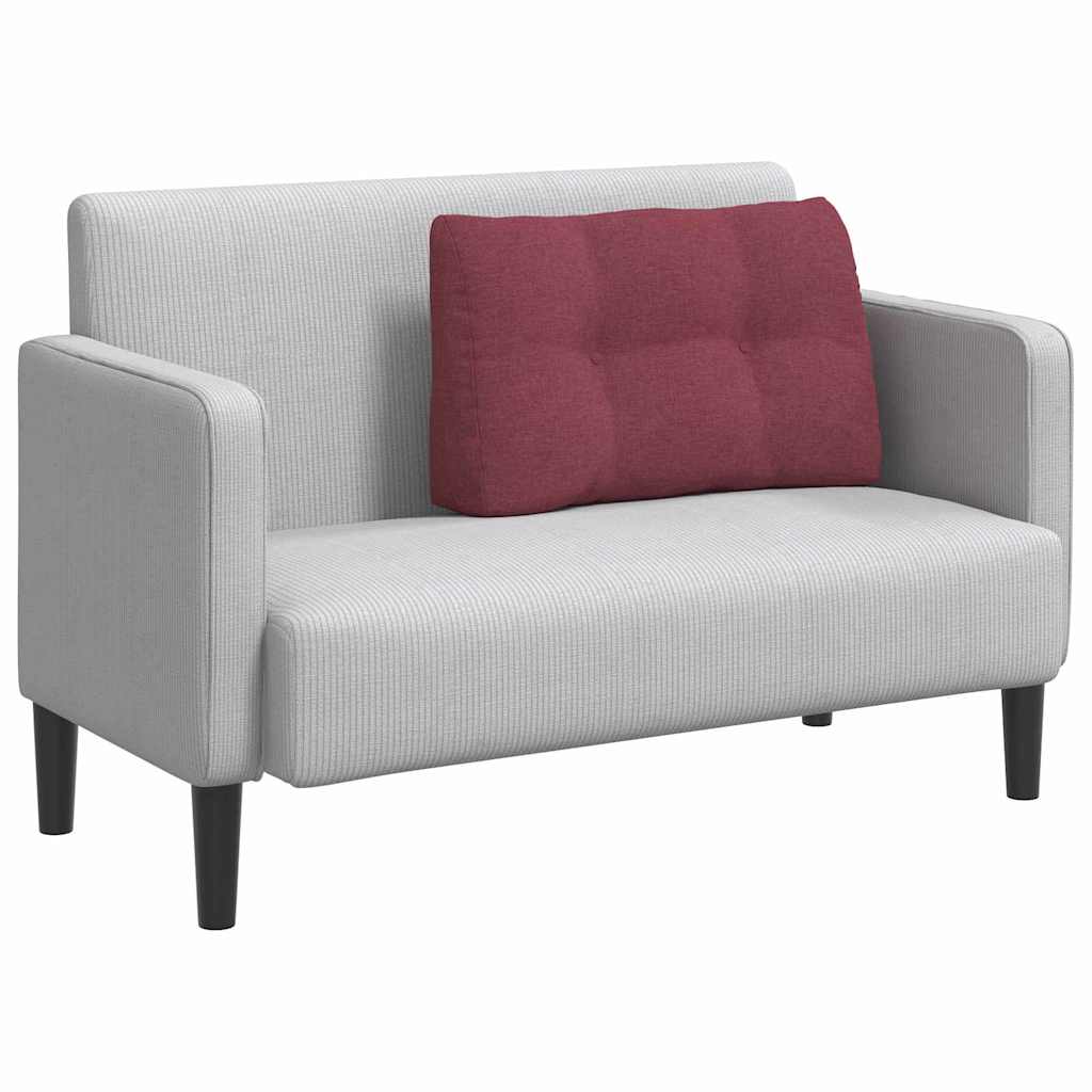 Rücken Kissen Weinrot 80 x 24 x 50 cm Stoff