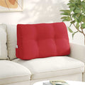 Rücken Kissen Rot 80 x 24 x 50 cm Stoff