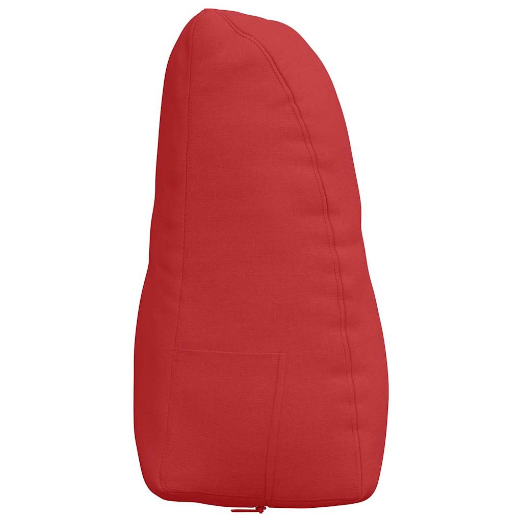 Rücken Kissen Rot 80 x 24 x 50 cm Stoff