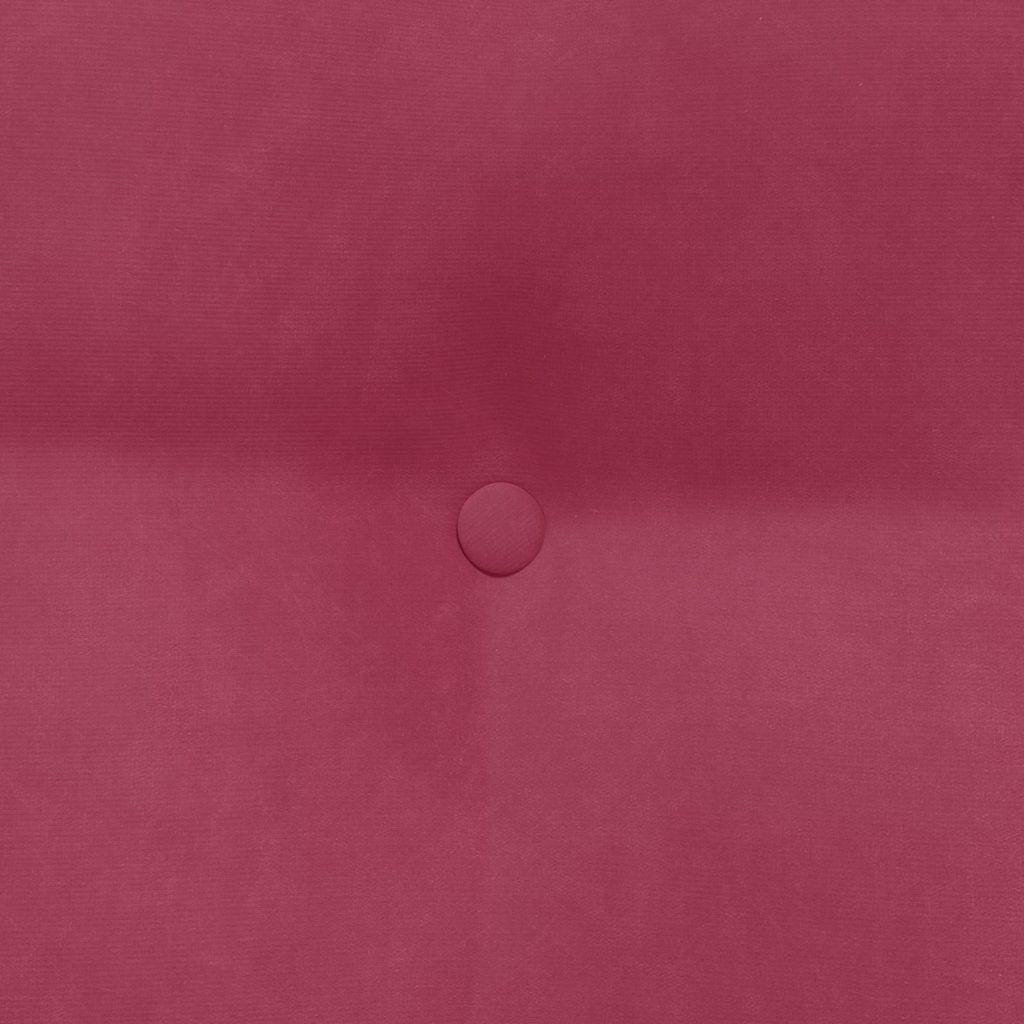 Rücken Kissen Weinrot 80 x 24 x 50 cm Samt