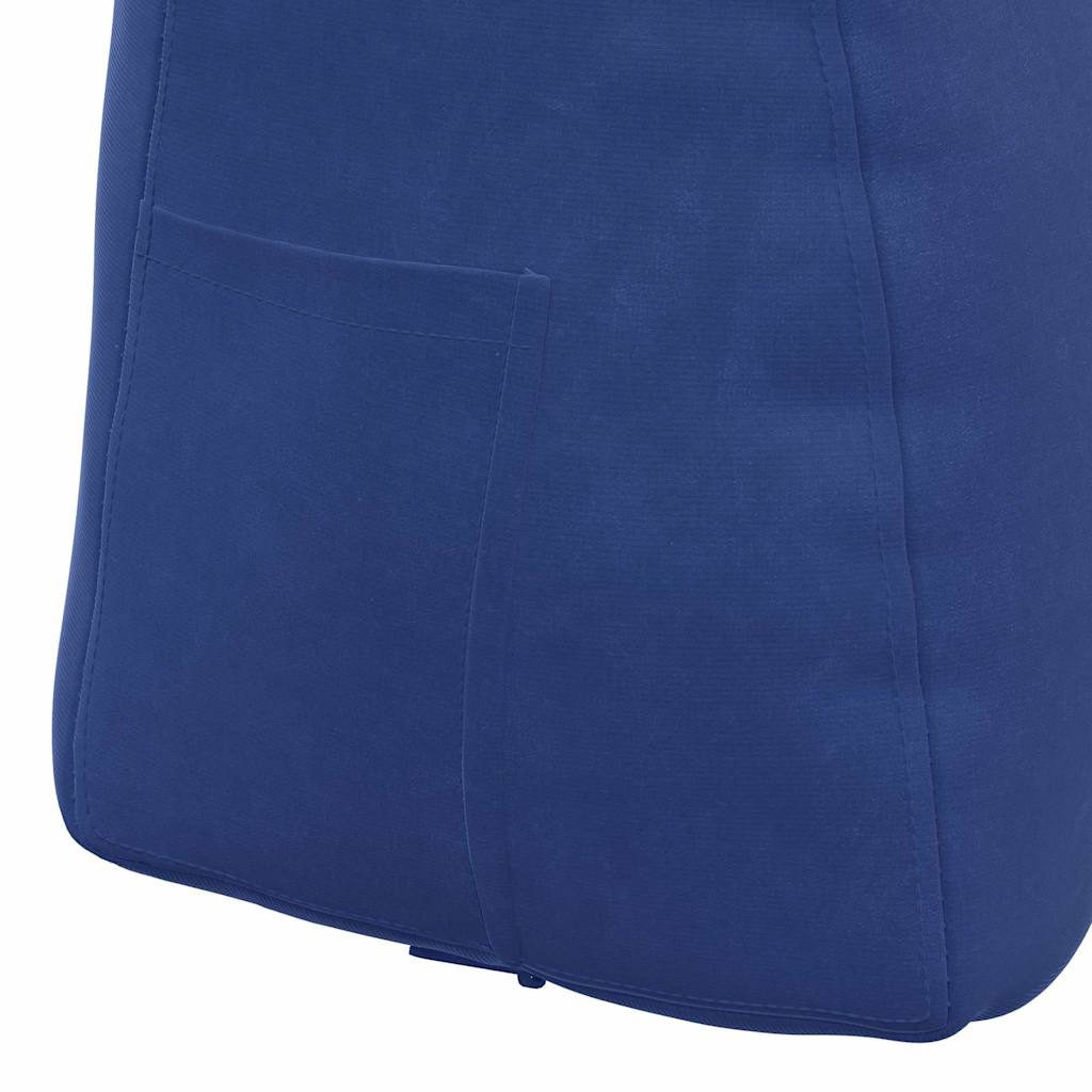 Rücken Kissen Polizeiblau 80 x 24 x 50 cm Samt
