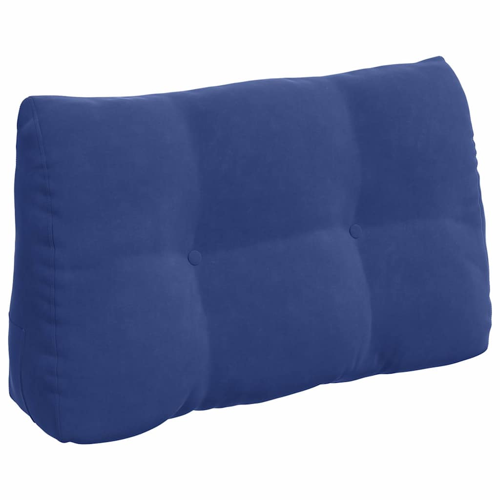 Rücken Kissen Polizeiblau 80 x 24 x 50 cm Samt