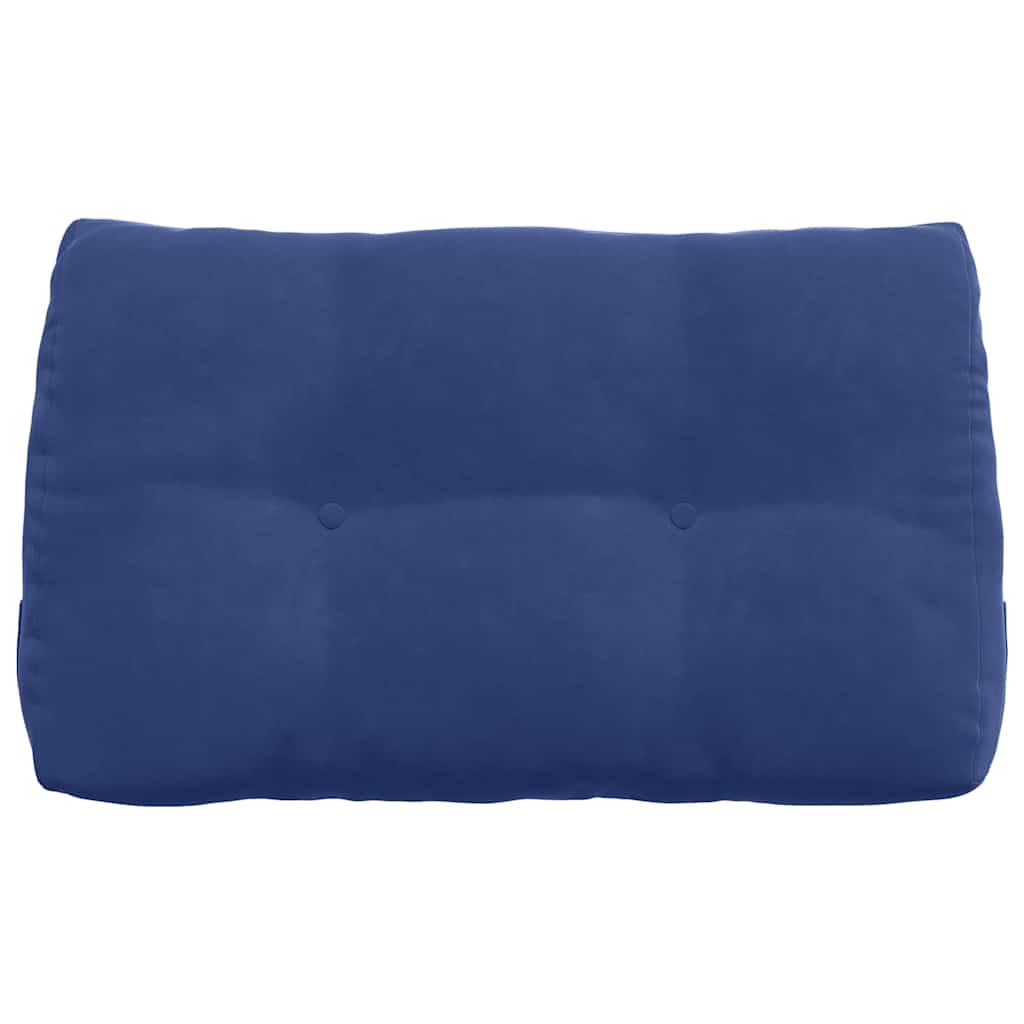 Rücken Kissen Polizeiblau 80 x 24 x 50 cm Samt