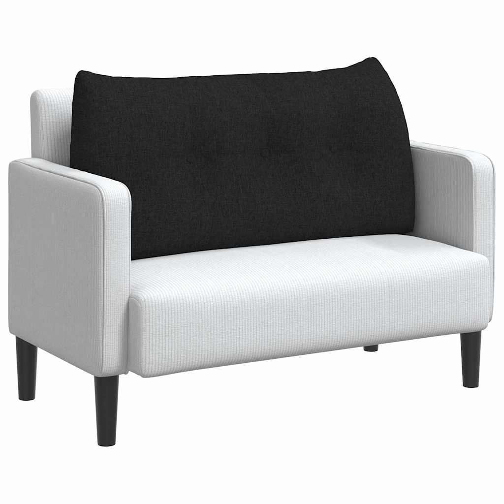 Rücken Kissen Schwarz 100 x 24 x 50 cm Stoff