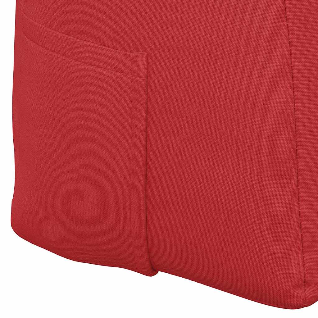 Rücken Kissen Rot 100 x 24 x 50 cm Stoff