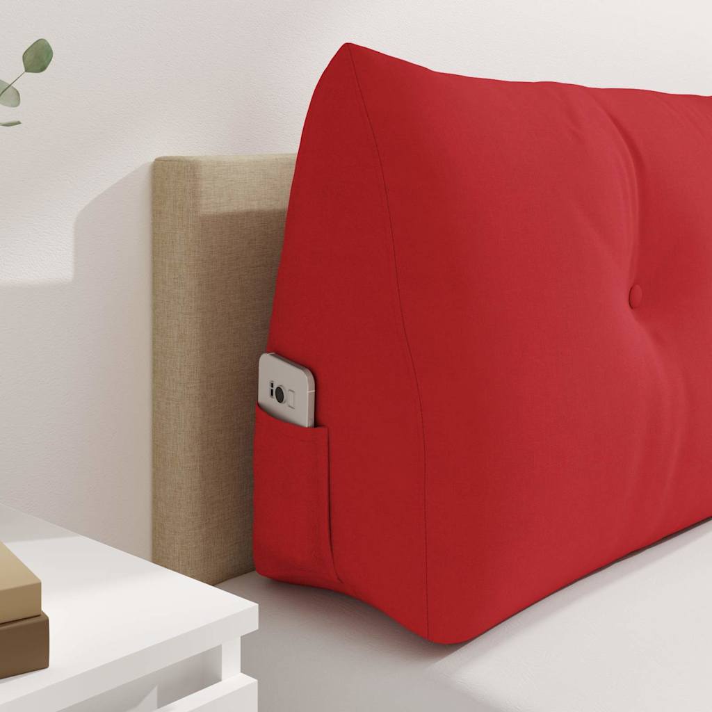 Rücken Kissen Rot 100 x 24 x 50 cm Stoff