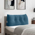 Rückenkissen Blau 100 x 24 x 50 cm Samt