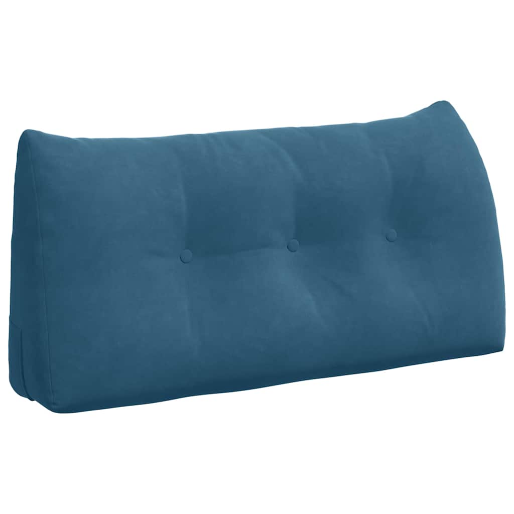 Rückenkissen Blau 100 x 24 x 50 cm Samt