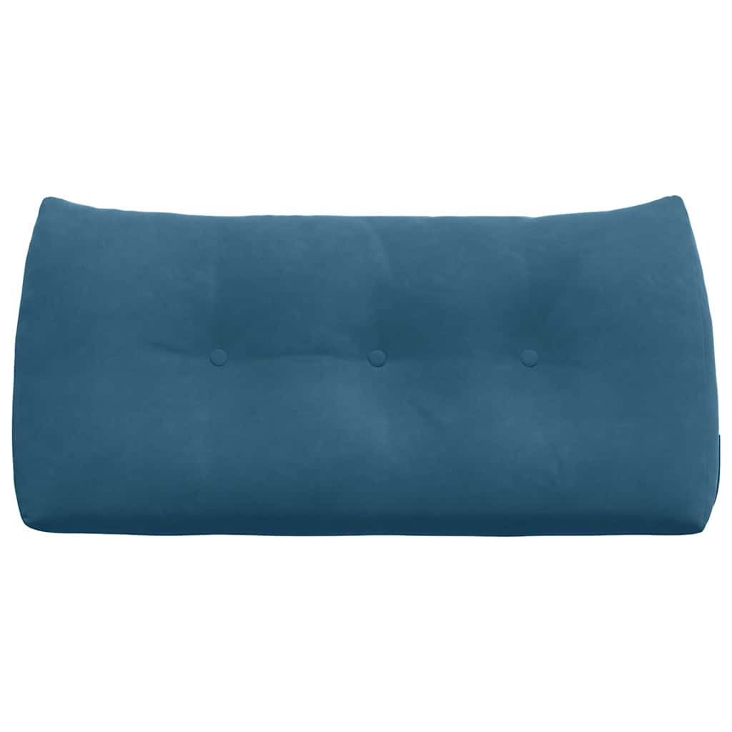 Rückenkissen Blau 100 x 24 x 50 cm Samt