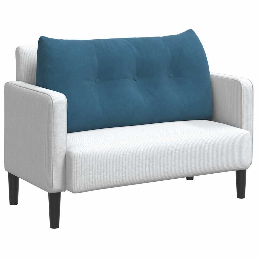 Rückenkissen Blau 100 x 24 x 50 cm Samt