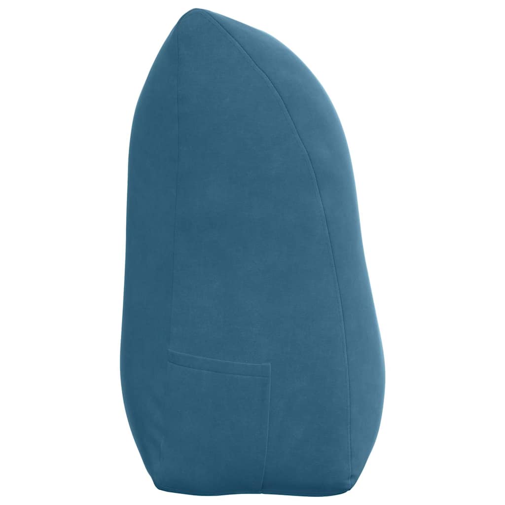 Rückenkissen Blau 100 x 24 x 50 cm Samt