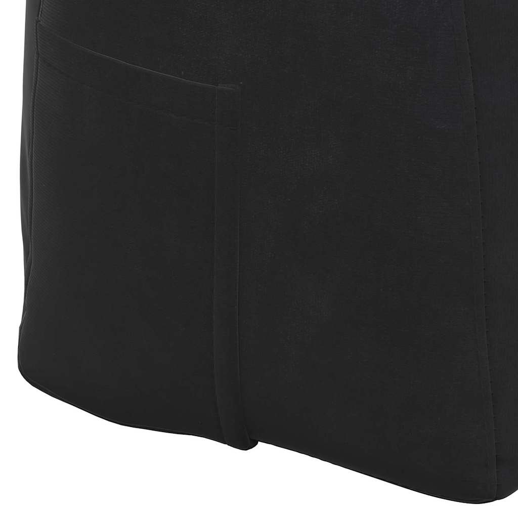 Rückenkissen Schwarz 100 x 24 x 50 cm Samt
