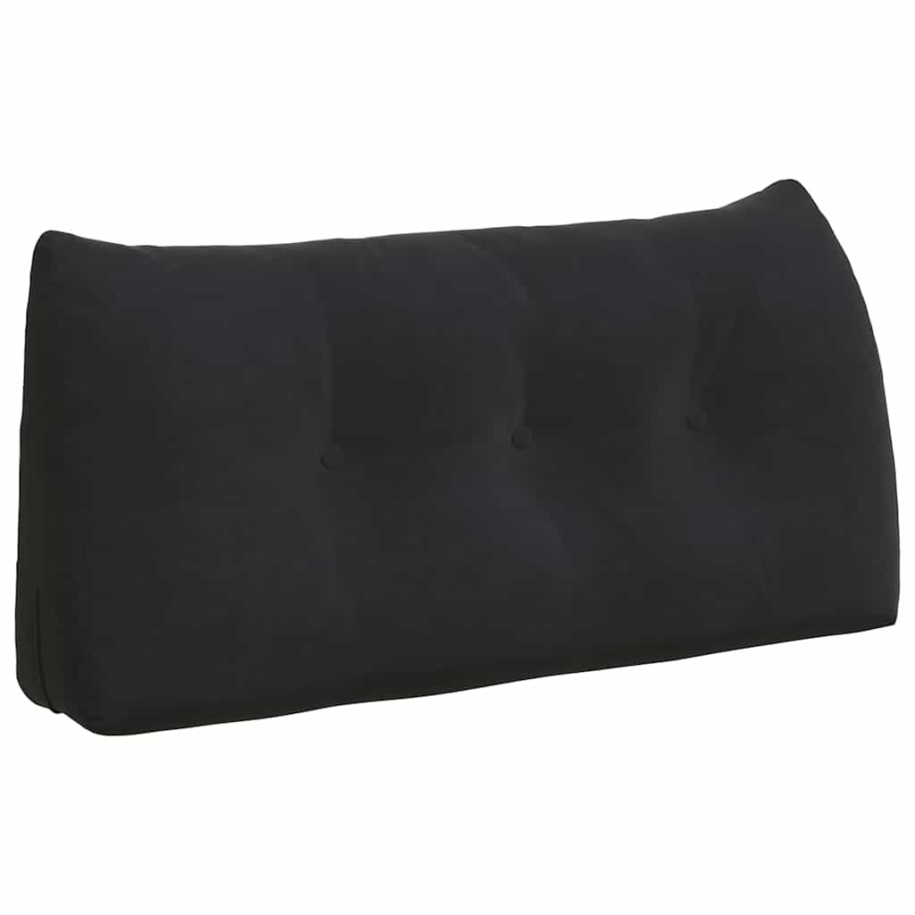 Rückenkissen Schwarz 100 x 24 x 50 cm Samt