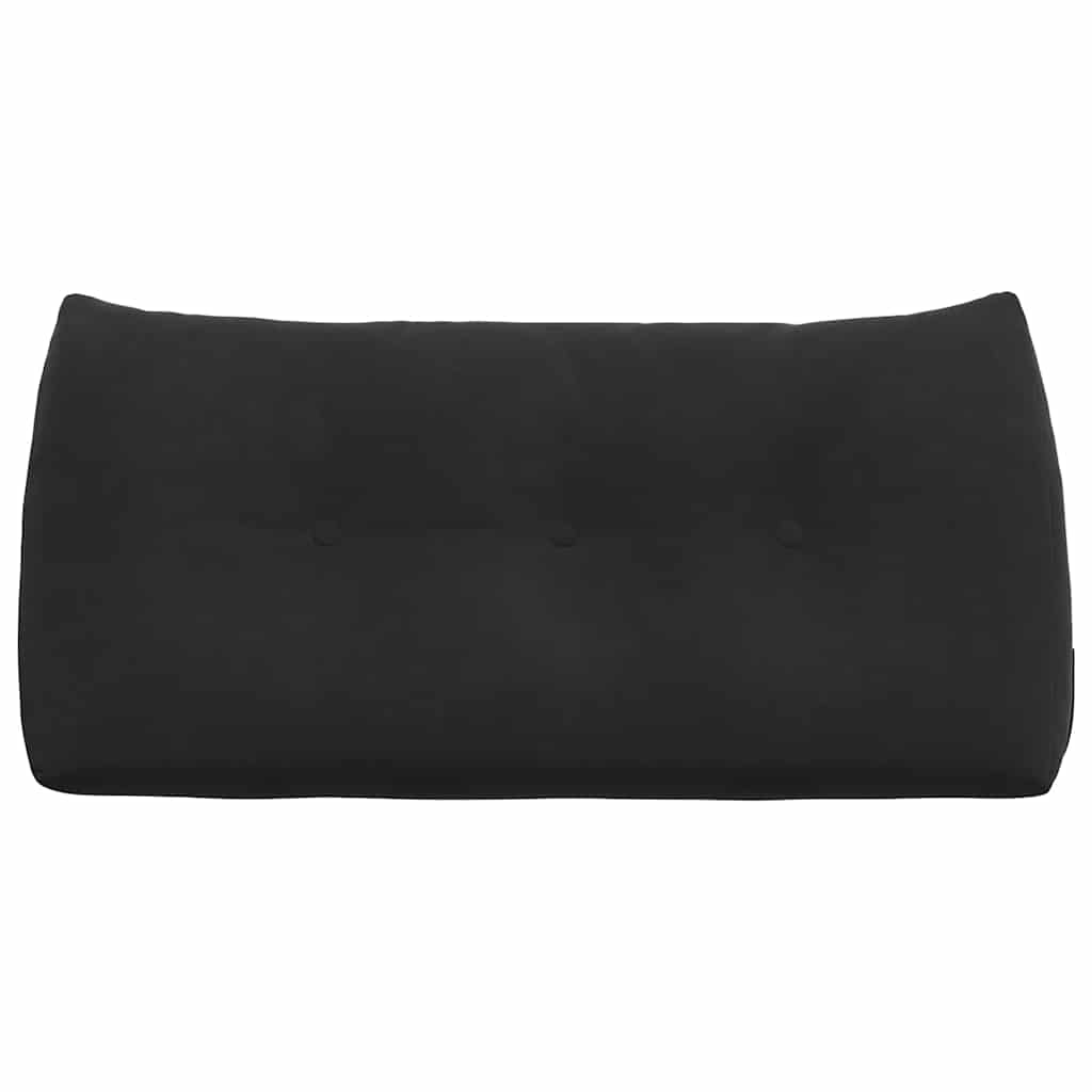 Rückenkissen Schwarz 100 x 24 x 50 cm Samt