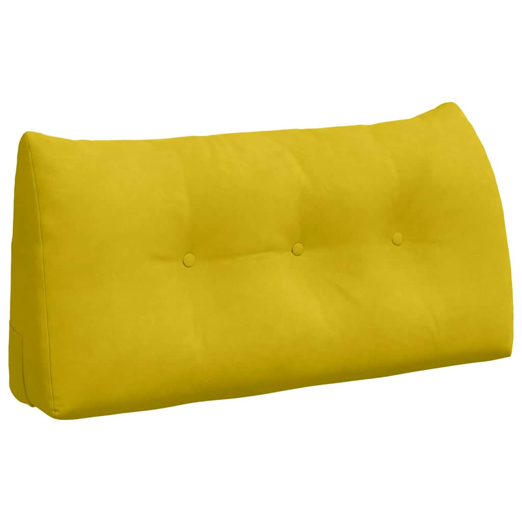 Rückenkissen Gelb 100 x 24 x 50 cm Samt