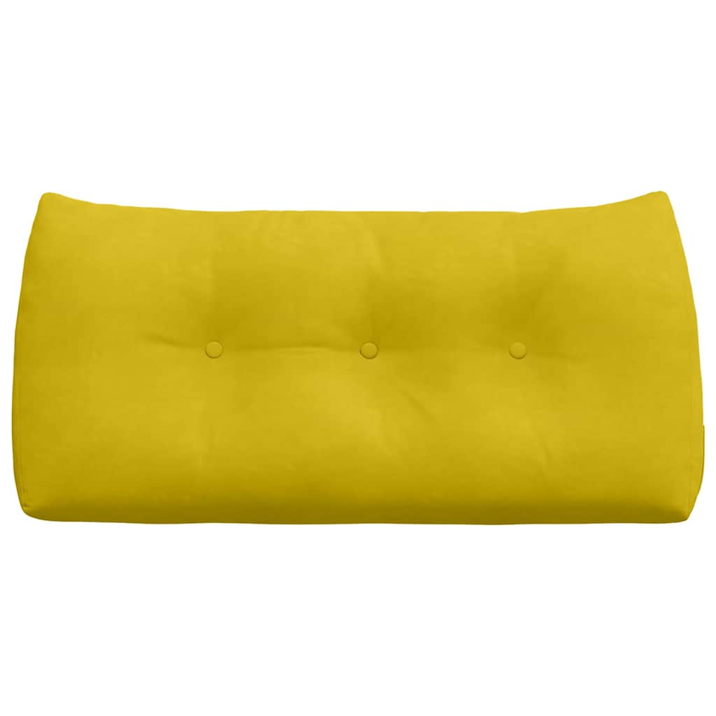 Rückenkissen Gelb 100 x 24 x 50 cm Samt