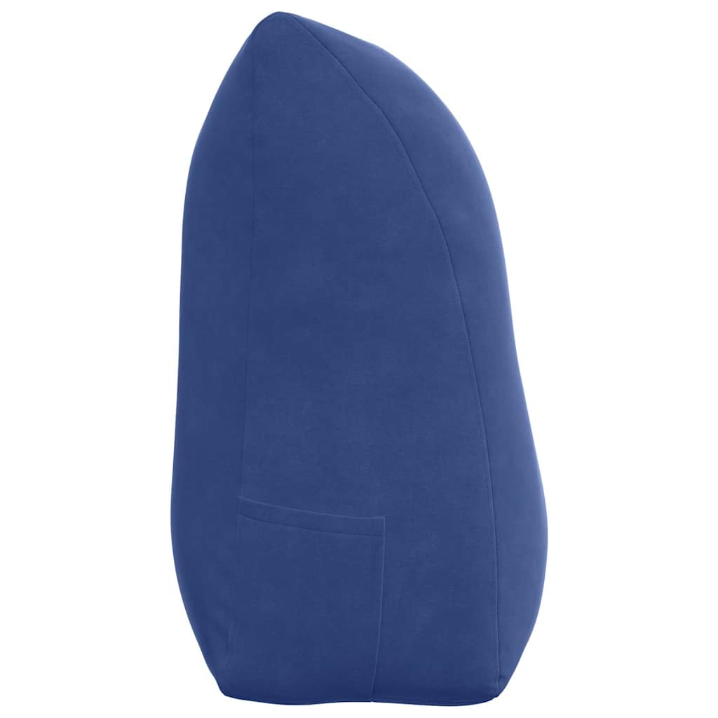 Rückenkissen Polizeiblau 100 x 24 x 50 cm Samt