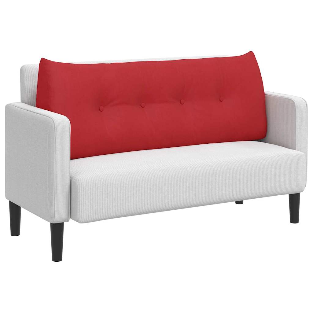 Rücken Kissen Rot 120 x 24 x 50 cm Stoff