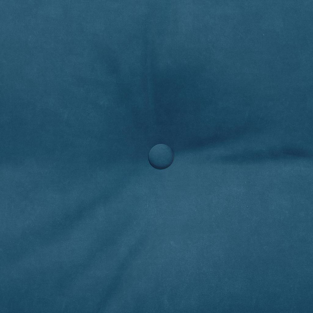 Rückenkissen Blau 140 x 24 x 50 cm Samt