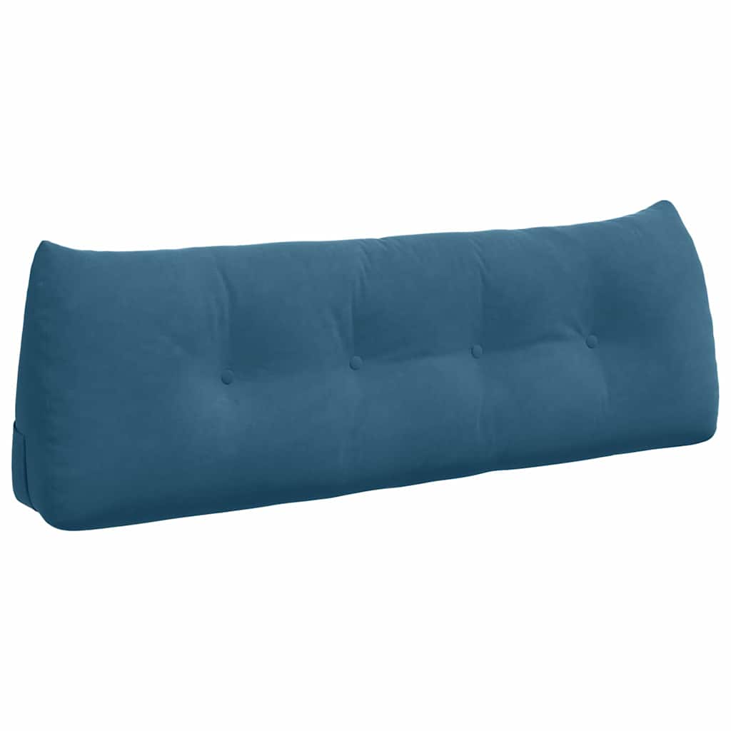 Rückenkissen Blau 140 x 24 x 50 cm Samt