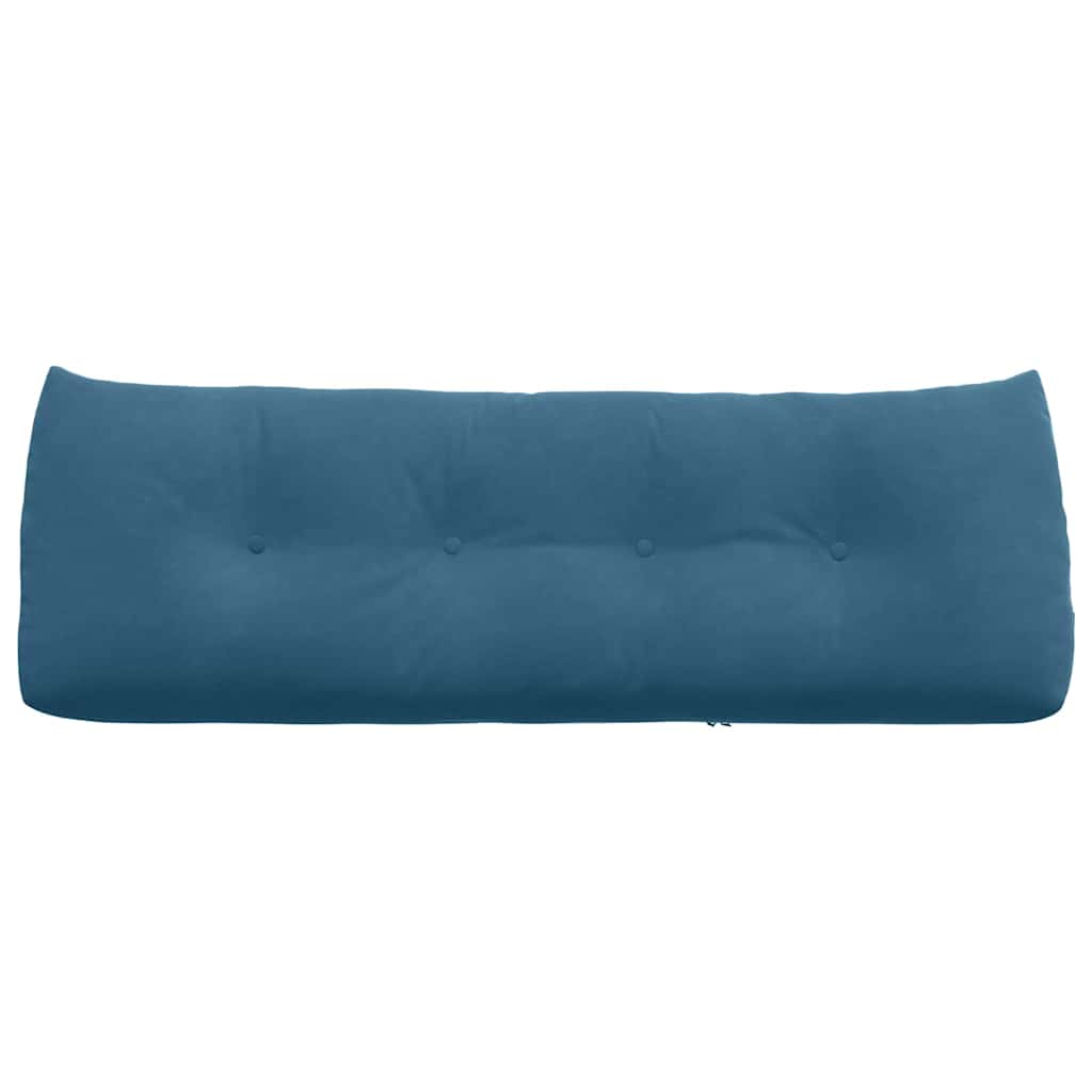 Rückenkissen Blau 140 x 24 x 50 cm Samt