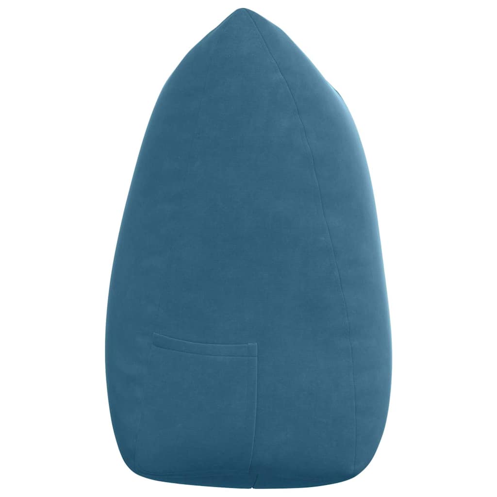 Rückenkissen Blau 140 x 24 x 50 cm Samt