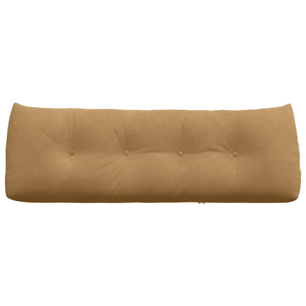 Rückenkissen Braun 140 x 24 x 50 cm Samt