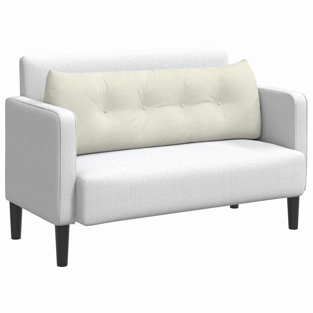 Rückenkissen Creme 140 x 24 x 50 cm Samt