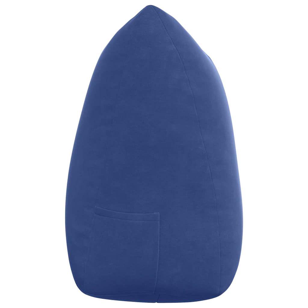 Rückenkissen Polizeiblau 140 x 24 x 50 cm Samt